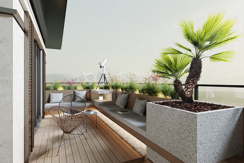 别墅阳台装修效果图 别墅阳台装修效果图